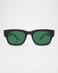 50.5mm Acetate Rectangular Sunglasses