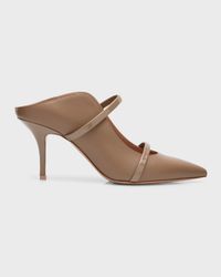 Maureen Leather Dual-Band Mule Pumps