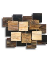 Glass and Metal Wall Sculpture