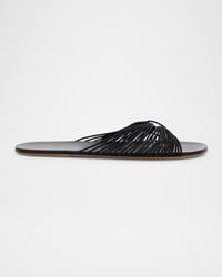 Sara Elastic Thong Slide Sandals