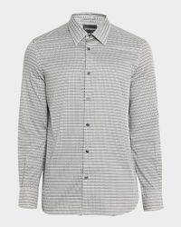 Men's Cotton Circle-Print Sport Shirt