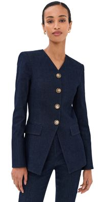 Veronica Beard Cynthia Jacket Midnight Wash 10