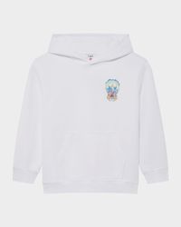 Boy's Surf Lotus Organic Cotton Hoodie, Size 3-14