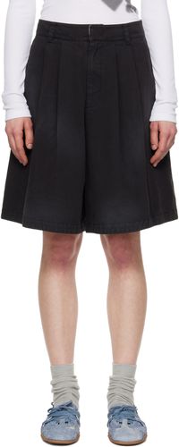 OPEN YY Black Washed Bermuda Shorts