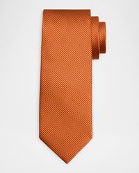 Men's Micro-Houndstooth Silk-Blend Tie