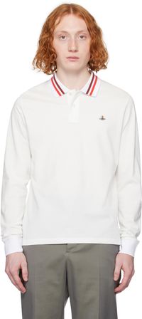 Vivienne Westwood White Long Sleeve Polo