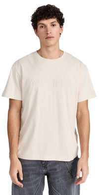 JW Anderson Logo Embroidery T-Shirt Beige S