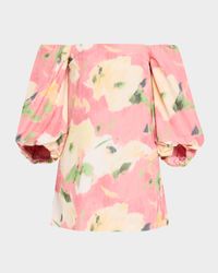 Ashley Printed Off-The-Shoulder Dress