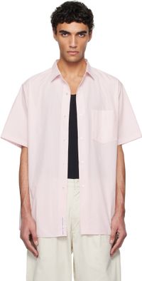 nanamica Pink Regular Collar Wind S/S Shirt