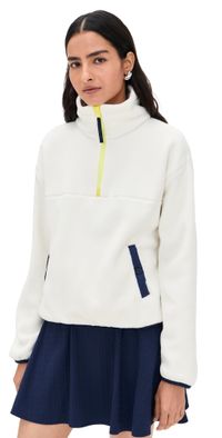 RLX Ralph Lauren Fleece Mock Neck 1/2 Zip Pullover White XL