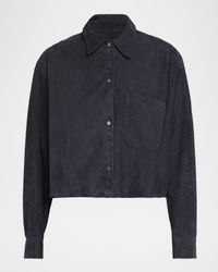 Little Big Joe Suede Button-Front Shirt