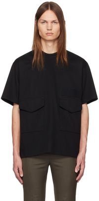 sacai Black Flap Pocket T-Shirt
