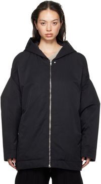 Rick Owens DRKSHDW Black Porterville Hooded Peter Jacket