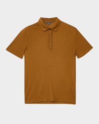 Men's Grana Cotton and Silk Polo Shirt