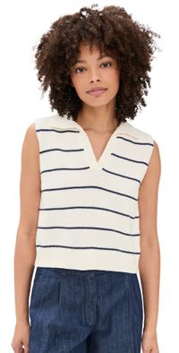 Velvet Nayla Sweater Milk/Blue XL