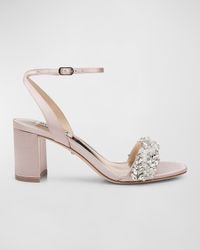 Clara Embellished Satin Cocktail Sandals