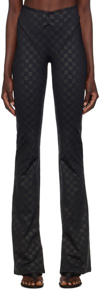 MISBHV Black Monogram Trousers