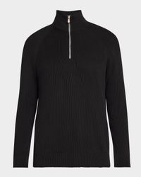 Men's Cotton Rib Half-Zip Sweater