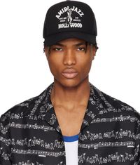 AMIRI Black 'Amiri Jazz' Wolf Trucker Cap