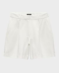 Irina Mid-Rise Tailored Shorts
