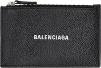 Balenciaga Black Cash Long Coin Card Holder
