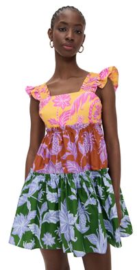 FARM Rio Tropical Swing Mix Mini Dress Tropical Swing Mix S