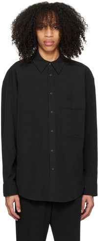 WOOYOUNGMI Black Button-Down Shirt