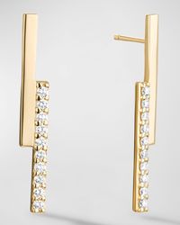 Flawless Edge Linear Earrings, 26mm