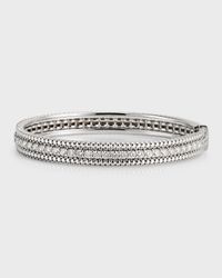 18K White Gold Siena Bangle with Diamonds