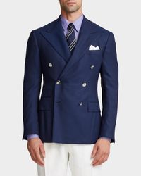 Men's Ralph Handmade Double-Breasted Cashmere Blazer
