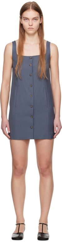 Loulou Studio Robe courte Idon grise