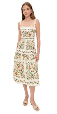 Agua by Agua Bendita Nispero Uchuva Midi Dress Multicolor L