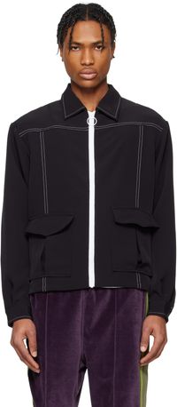 NEEDLES Black Stitched Sport Jacket