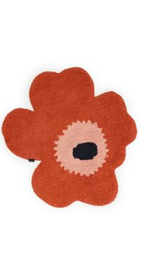 Marimekko Unikko Bath Mat Orange/Red/Powder/Charcoal One Size