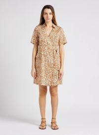 La Petite Francaise - Robe portefeuille imprimée en coton - Taille 42 - Multicolore