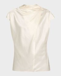 Leilany Draped Silk Top