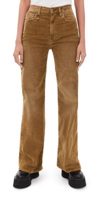 R13 Charlotte Corduroy Jeans Golden Brown Stretch Cord 31