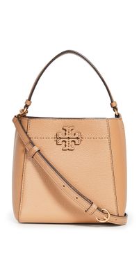 Tory Burch Small McGraw Bucket Bag Tiramisu One Size