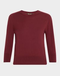 Girocollo Manica Neo Piuma Cashmere Sweater
