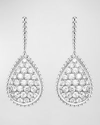 Serpent Boheme Large Sleeper Earrings with Diamonds and White Gold