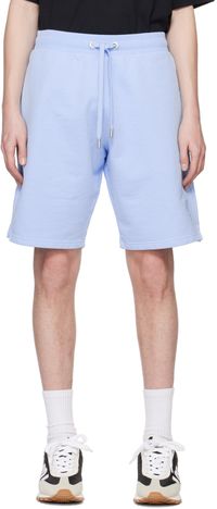 AMI Paris Blue Ami de Cœur Shorts