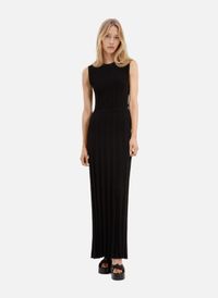 The Kooples - Robe longue en maille - Taille 40 - Noir