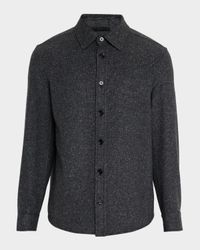 Men's Cashmere and Silk Donegal Overshirt