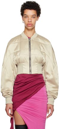 Rick Owens Off-White Girded Bomber Jacket