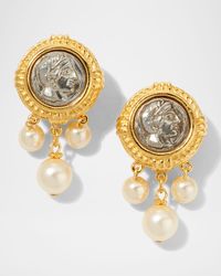 Roman Pearl Drop Earrings