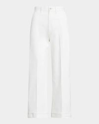 Chino Wide-Leg Pants