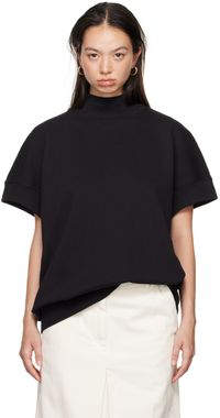 Dries Van Noten Black Short Sleeved Sweatshirt