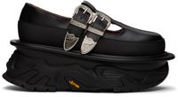 Toga Pulla Black Platform Mary Jane Oxfords