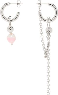 Justine Clenquet Silver Nikki Earrings