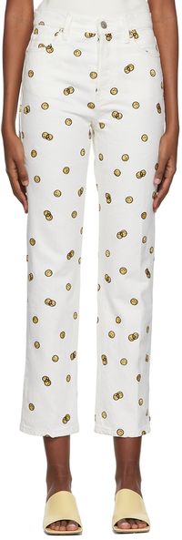 Reformation White Mixed Emotions Jeans